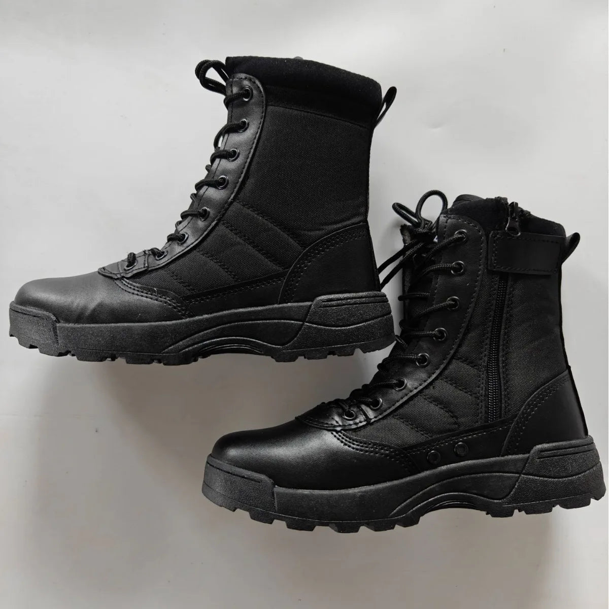 Tactical Military Boots Waterproof Special Force Desert Combat Army Boots Outdoor Hiking Ankle Boots for Men Ensure Safety Shoes by PETAL & GLOW