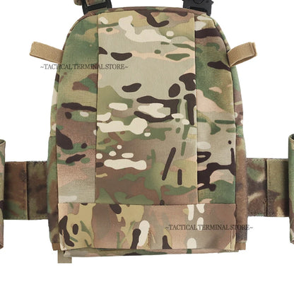 Ferro V5 FCPC Tactical Plate Carrier Quick Release Portable Body Armor Molle Airsoft Hunting Vest with 556 Triple Magazine Pouch by PETAL & GLOW