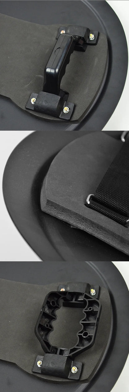Hand Held Aluminum Alloy Riot Shield Round Tactical Shield Security Equipment Security Equipment Supplies by PETAL & GLOW