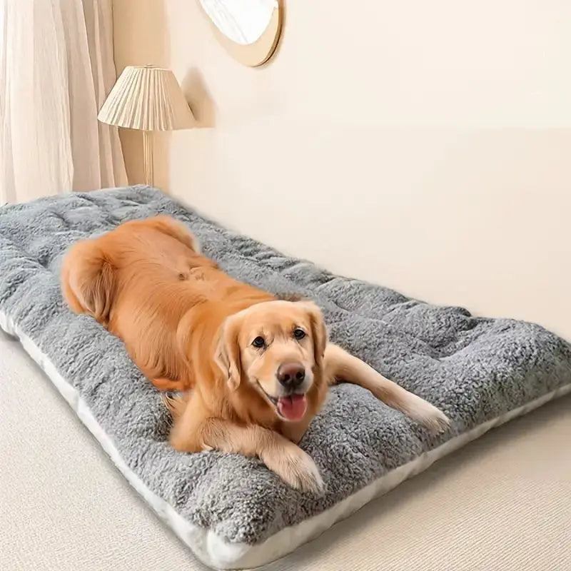 Large Dog Bed Mat Double Sided Winter Warm Sleeping Pad For Golden Retriever