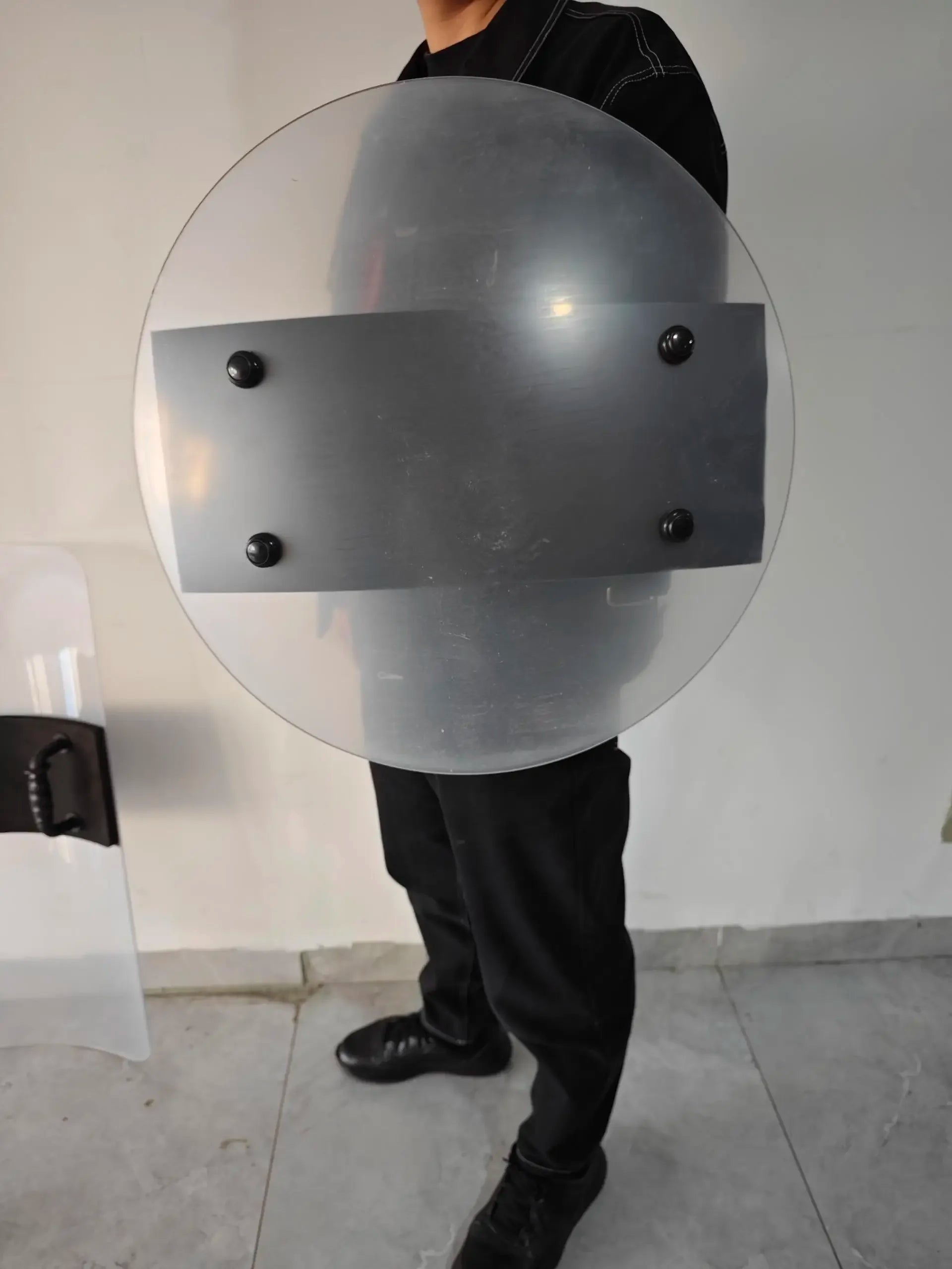 Riot Shield Security Handheld Transparent PC Square/Round Shield Campus Shield by PETAL & GLOW