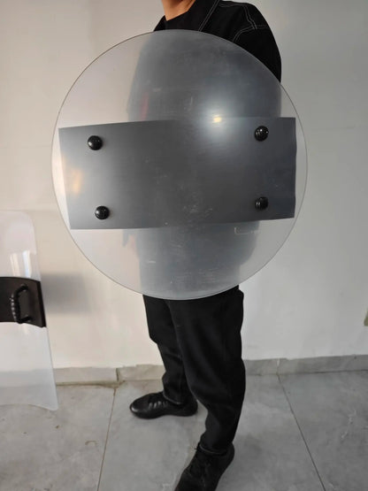 Riot Shield Security Handheld Transparent PC Square/Round Shield Campus Shield by PETAL & GLOW