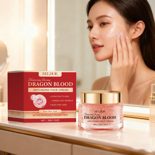 Dragon's Blood Hyaluronic Acid Cream Anti-Aging Face Moisturizer Pore Refining & Skin Repair Brightening Cream for Skin Care by PETAL & GLOW