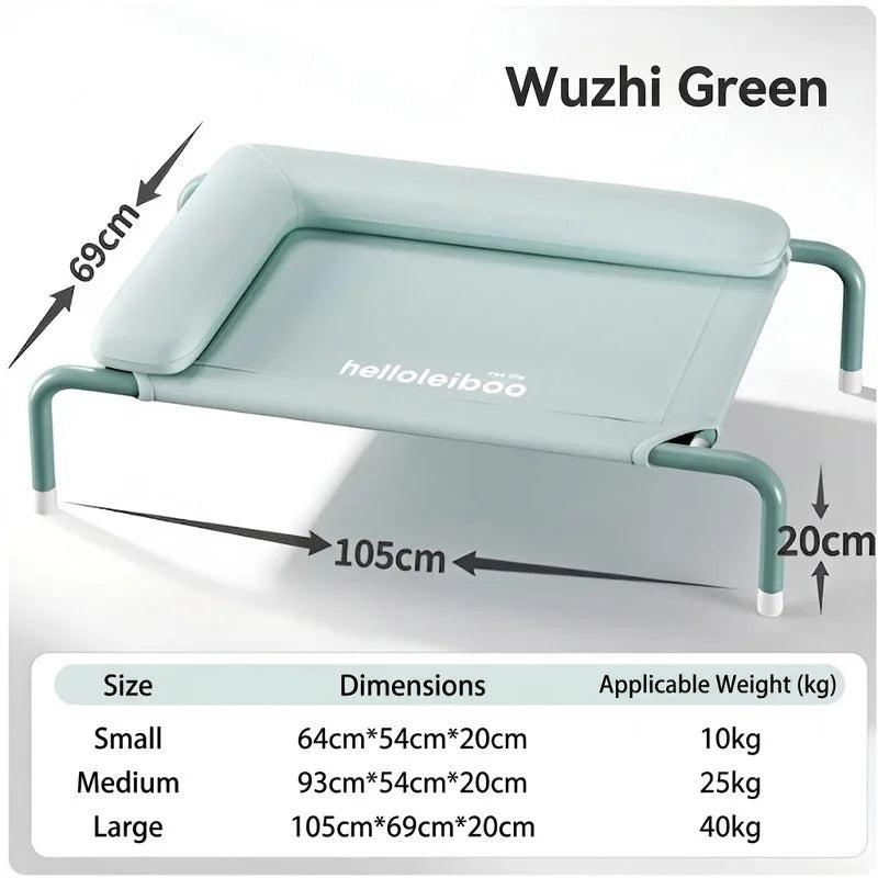 Dog camping bed, suitable for all seasons, removable and washable, off-the-ground and moisture-proof