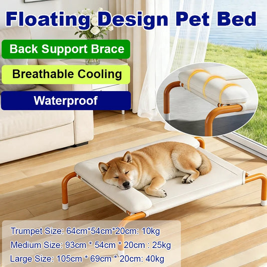 Eelhoe All Seasons Dog Camping Bed Removable Washable Off The Ground