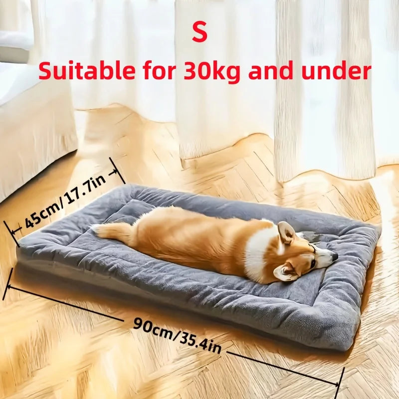 Large Dog Bed Mat Double Sided Winter Warm Sleeping Pad For Golden Retriever