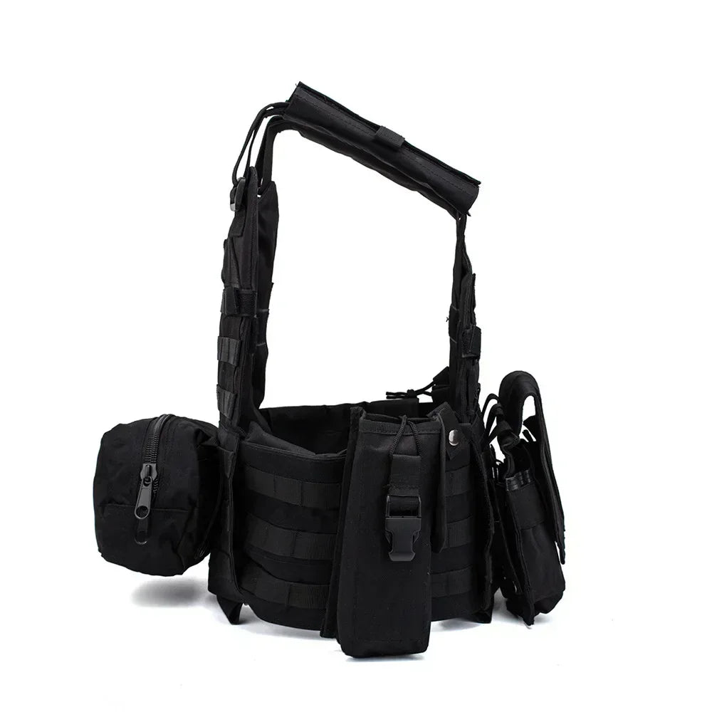 2026 Military Tactical Vest Body Armor Combat Army Gear Hunting Plate Carrier Airsoft Accessories Wargame Pouch Vest by PETAL & GLOW