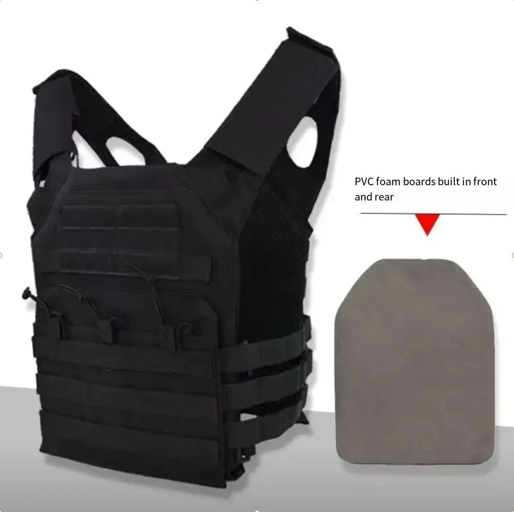 600D Body Armor Molle Hunting Lightweight Plate Carrier JPC tactical Vest With EVA Foam Board CS Game Jungle Security Equipment by PETAL & GLOW
