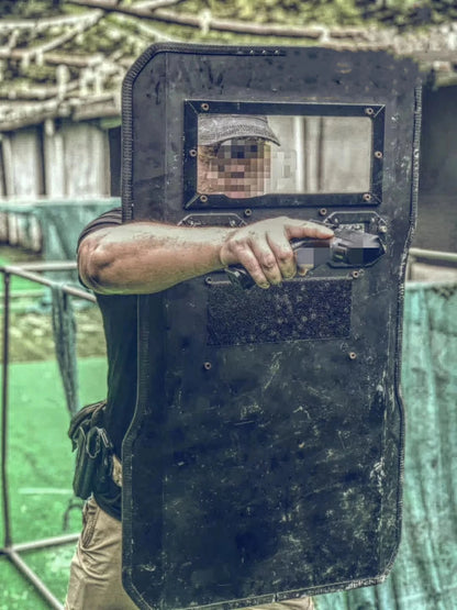High-strength ABS Impact-resistant Flash Shield Live CS Riot Shield Cos Shield Prop Equipment Can Be Customized by PETAL & GLOW