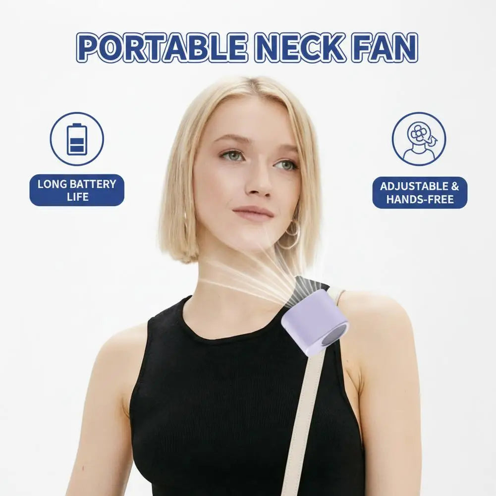 Fan Waist Hanging Neck Clip Handheld Small Fan Desktop Multifunctional High Wind Speed Small Fan