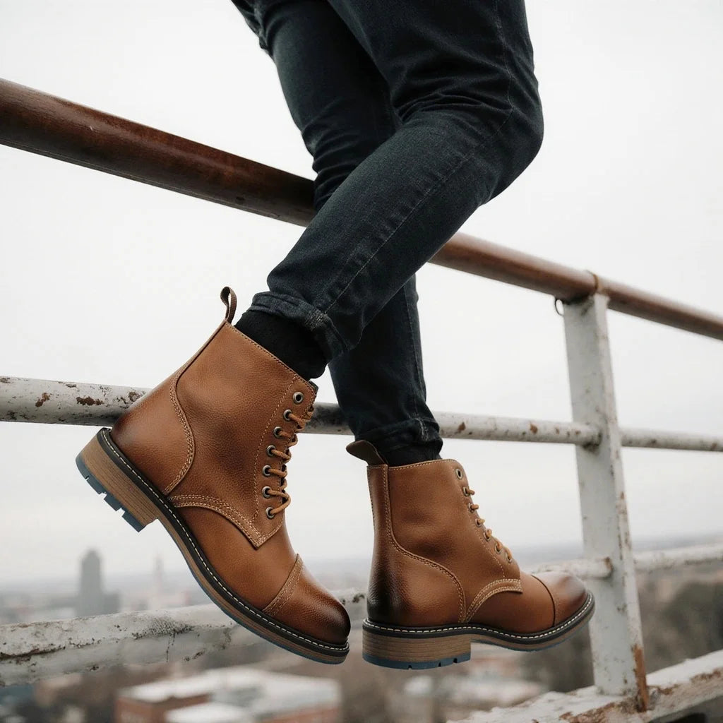 Boots Military Strong Wear-Resistant Outdoor Breathable Boots Army by PETAL & GLOW