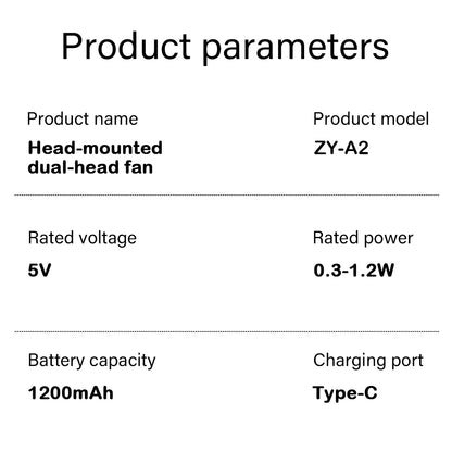 Neck Fan Rechargeable 1200mAh 3 Speeds Hands Free Wearable Fan Portable Personal Cooling Fan for Travel Outdoor Hot Sale