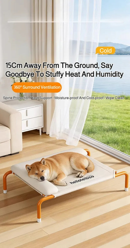 Eelhoe All Seasons Dog Camping Bed Removable Washable Off The Ground