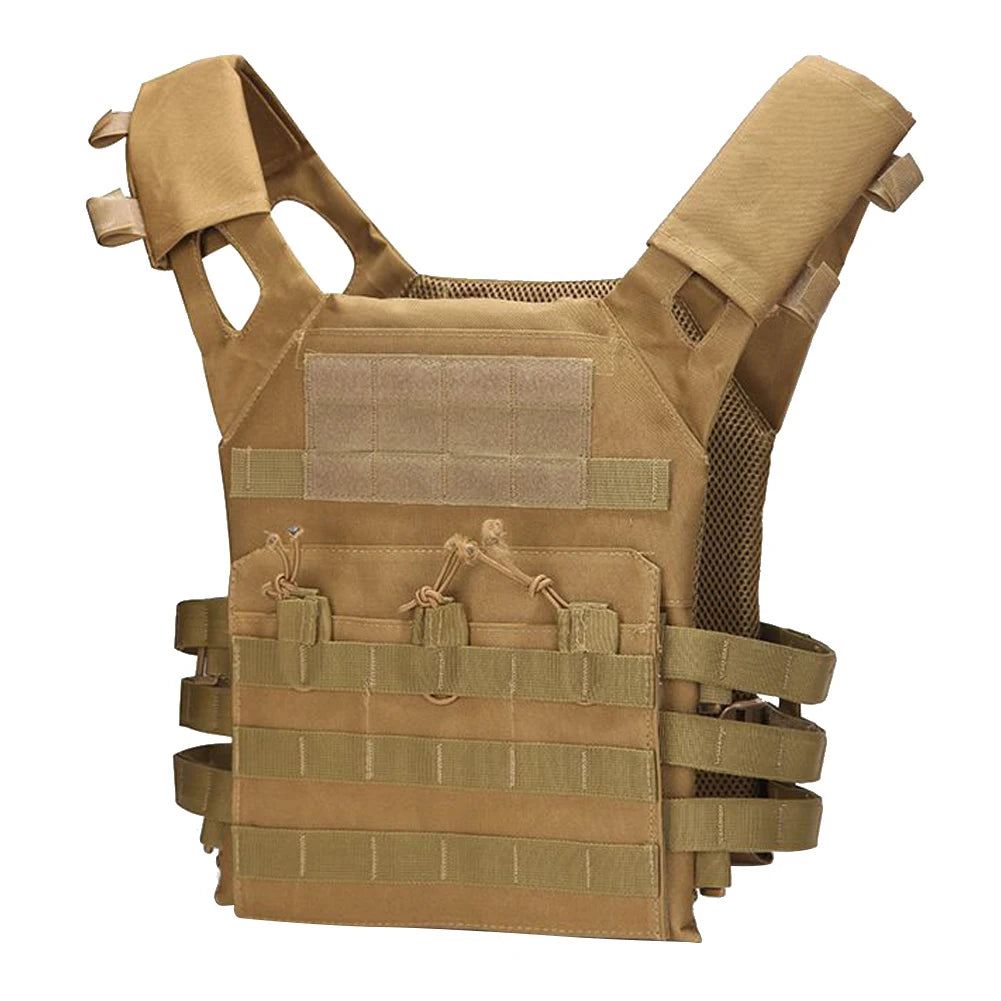 Tactical Hunting Tactical Vest Waterproof Outdoor Body Armor Lightweight JPC Molle Plate Carrier Vest for CS Game Jungle Gear by PETAL & GLOW