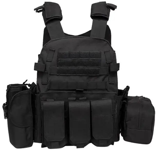 Nylon Tactical Vest Body Armor Hunting Carrier Airsoft Accessories Men Combat Camo Military Army Vest Outdoor CS Hunting by PETAL & GLOW