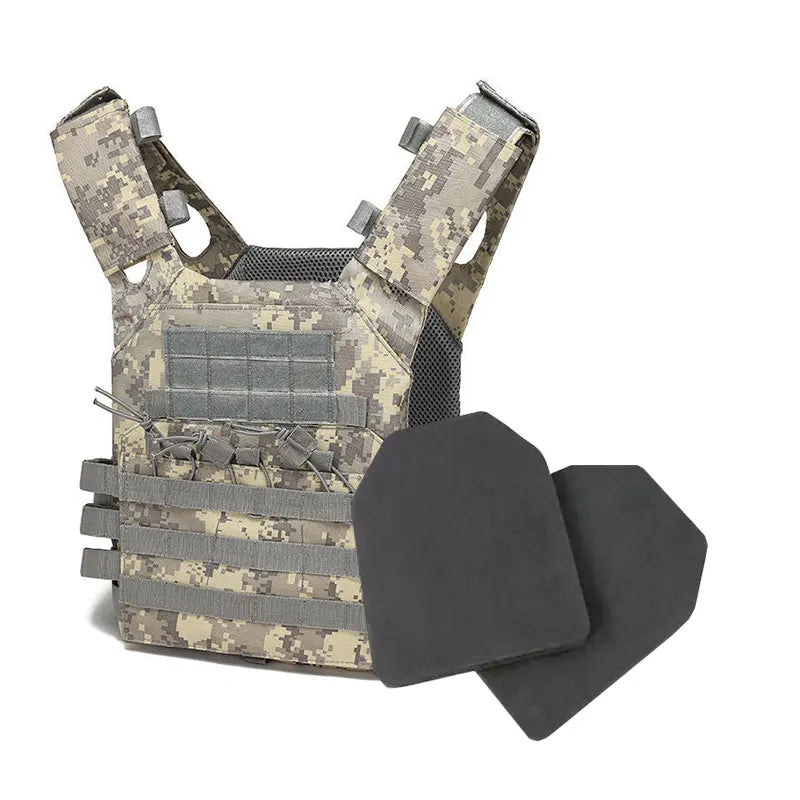 Nylon Tactical Vest Body Armor Hunting Carrier Airsoft Accessory Combat MOLLE Camo Cosplay Army Vest CS Game Jungle Equipment by PETAL & GLOW