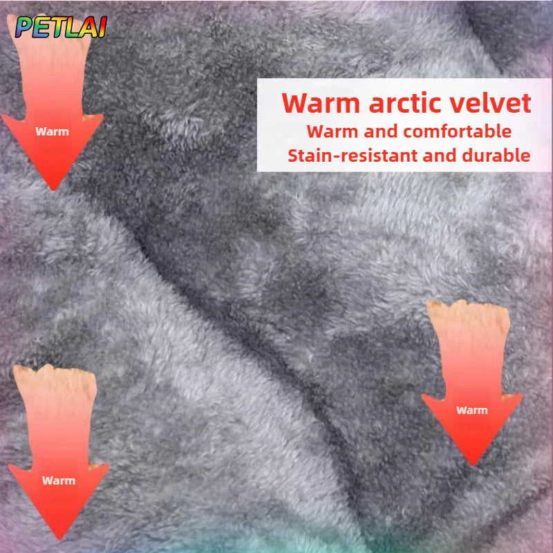 Large Dog Bed Mat Double Sided Winter Warm Sleeping Pad For Golden Retriever