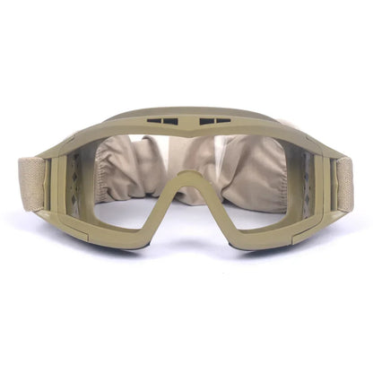 Tactical Goggles Mountaineering Shooting Sunglasses Windproof Sand Control Motocross CS Glasses 3 Lenses Replaceable Motorcycle by PETAL & GLOW