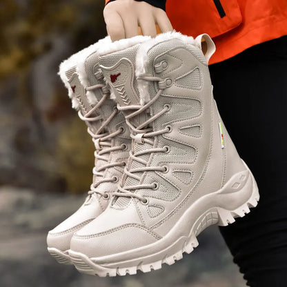 Men's Military Tactical Boots Army Boots Men Side Zipper Military Boots Men Anti-Slip Ankle Boots Work Safety Shoes Hiking Shoes by PETAL & GLOW