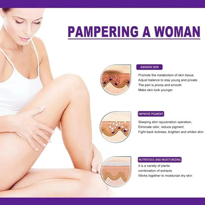 Whitening Cream Private Parts Underarm Bleaching Whiten Butt Knee Brighten Inner Thigh Intimate Parts Dark Remove Melanin by PETAL & GLOW