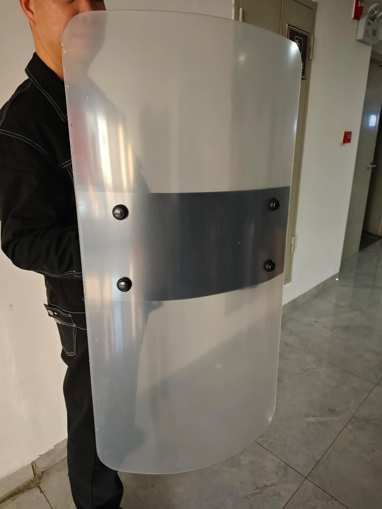 Riot Shield Security Handheld Transparent PC Square/Round Shield Campus Shield by PETAL & GLOW