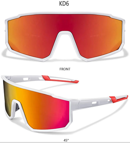Trendy Fishing Sunglasses for Men and women Casual Windproof Eyewear with UV Protection for Outdoor Sports, Running Cycling