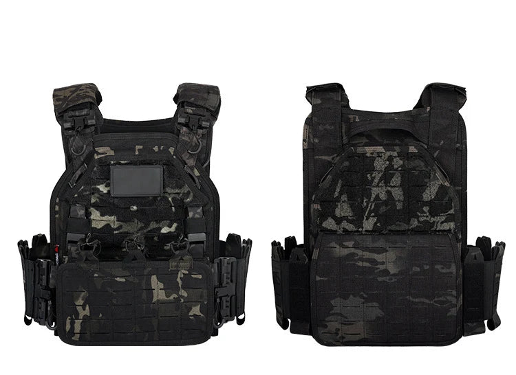 YAKEDA Tactical Vest Outdoor Hunting Plate Carrier Protective Adjustable Vest Airsoft Carrier Combat Equipment 6094 Vest by PETAL & GLOW