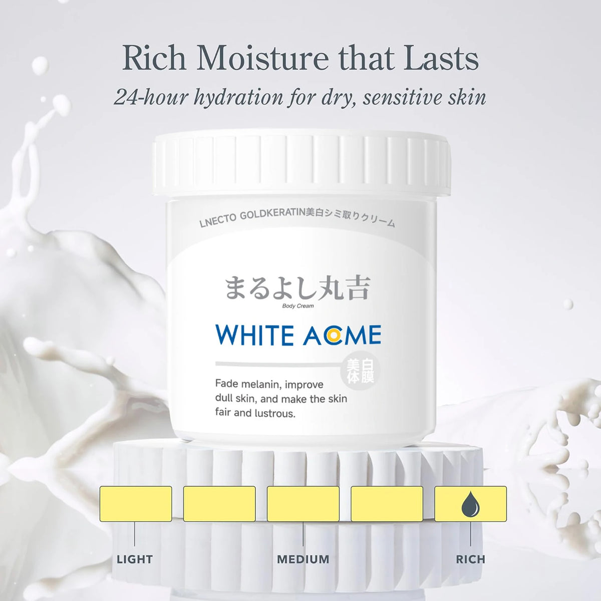 Japanese Whitening Cream 500ml Private Parts Underarm Butt Knee Brighten Inner Thigh Intimate Area Dark Remove Melanin Lighten by PETAL & GLOW