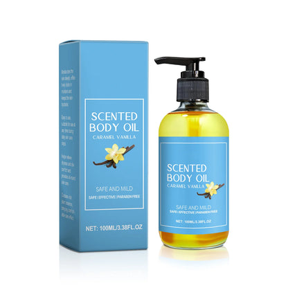 1-5pcs Stress Relief Body Oil with Vanilla - Deeply Moisturizes & Soothes Muscles, Herbal Formula for Relaxing Bath & Massage.