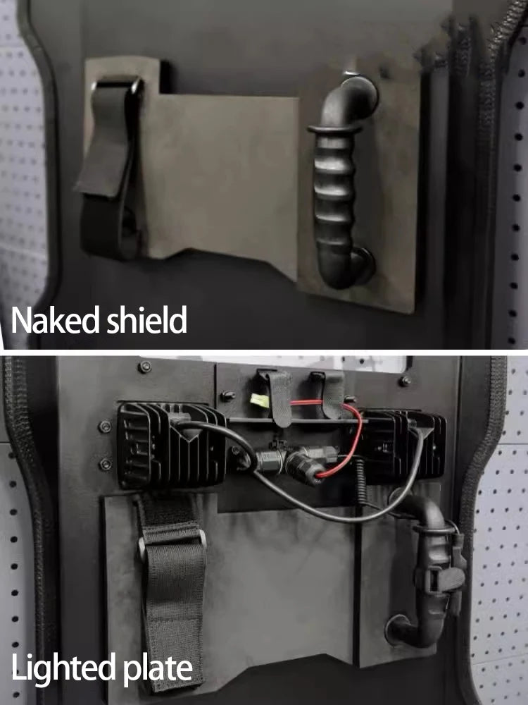 High-strength ABS Impact-resistant Flash Shield Live CS Riot Shield Cos Shield Prop Equipment Can Be Customized by PETAL & GLOW