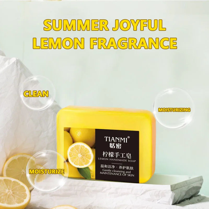 Lemon Handmade Soap, Moisturizing and cleansing
