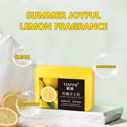 Lemon Handmade Soap, Moisturizing and cleansing