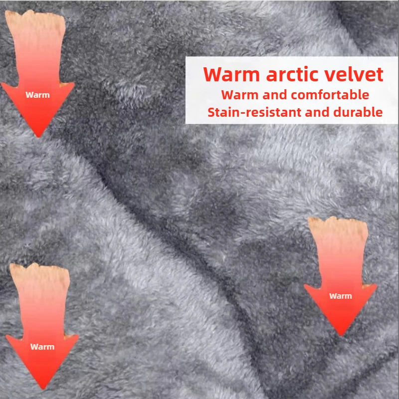 Large Dog Bed Mat Double Sided Winter Warm Sleeping Pad For Golden Retriever