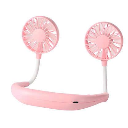 Neck Fan Rechargeable 1200mAh 3 Speeds Hands Free Wearable Fan Portable Personal Cooling Fan for Travel Outdoor Hot Sale
