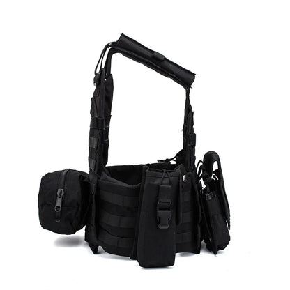 6094 Military Tactical Vest Body Armor Combat 1Army CS Gear Hunting Plate Carrier Airsoft Accessories Wargame Pouch Molle Vest by PETAL & GLOW