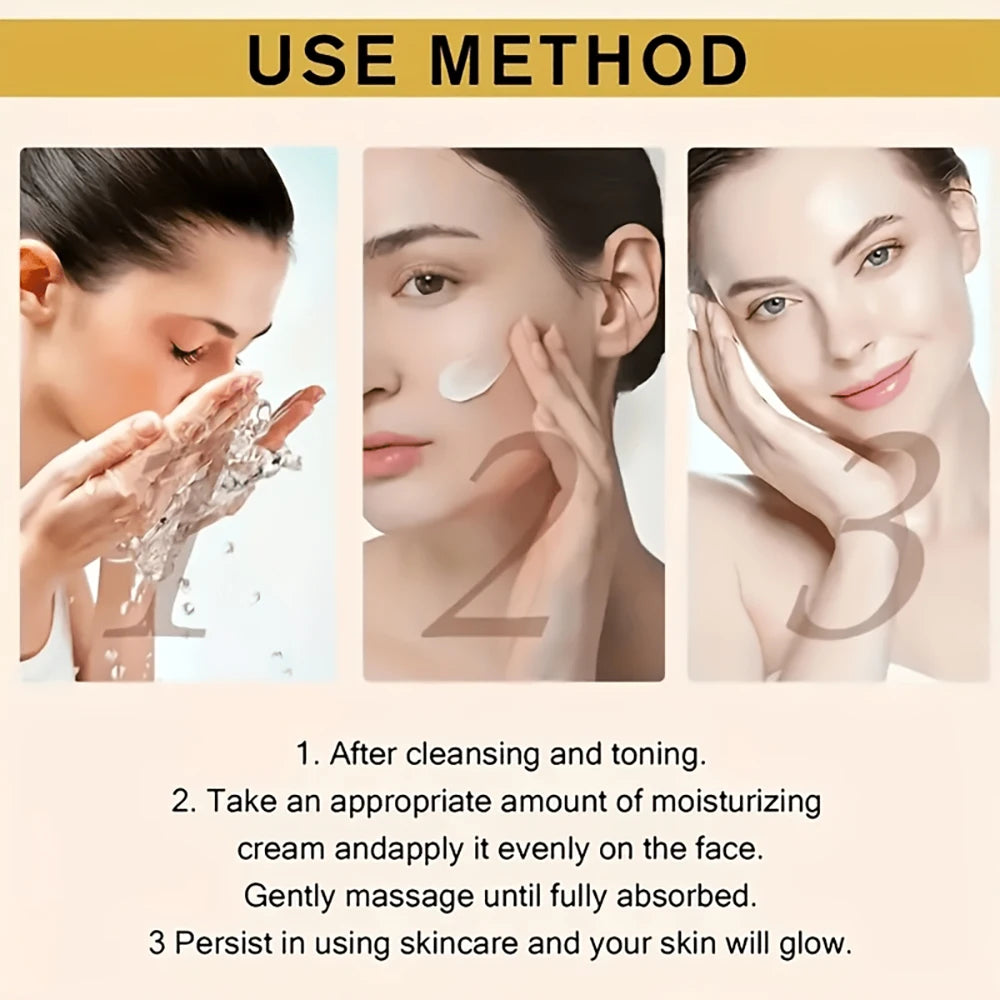 SUYARUN Korean Rice Extract Hydrating Face Cream 24H Moisture - Brightening Nourishing Skincare for Dry Sensitive Skin All Types