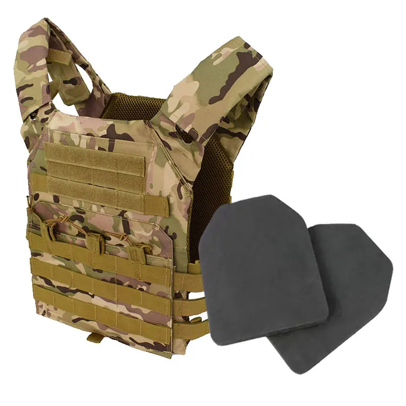 Nylon Tactical Vest Body Armor Hunting Carrier Airsoft Accessory Combat MOLLE Camo Cosplay Army Vest CS Game Jungle Equipment by PETAL & GLOW