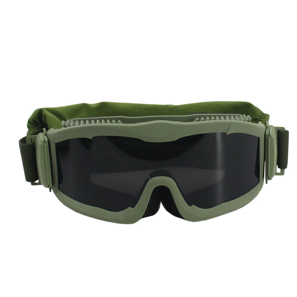 VULPO Tactical Goggles Airsoft Paintball Shooting Goggles Windproof Anti Fog Glasses Hiking Mountaineering Glasses by PETAL & GLOW