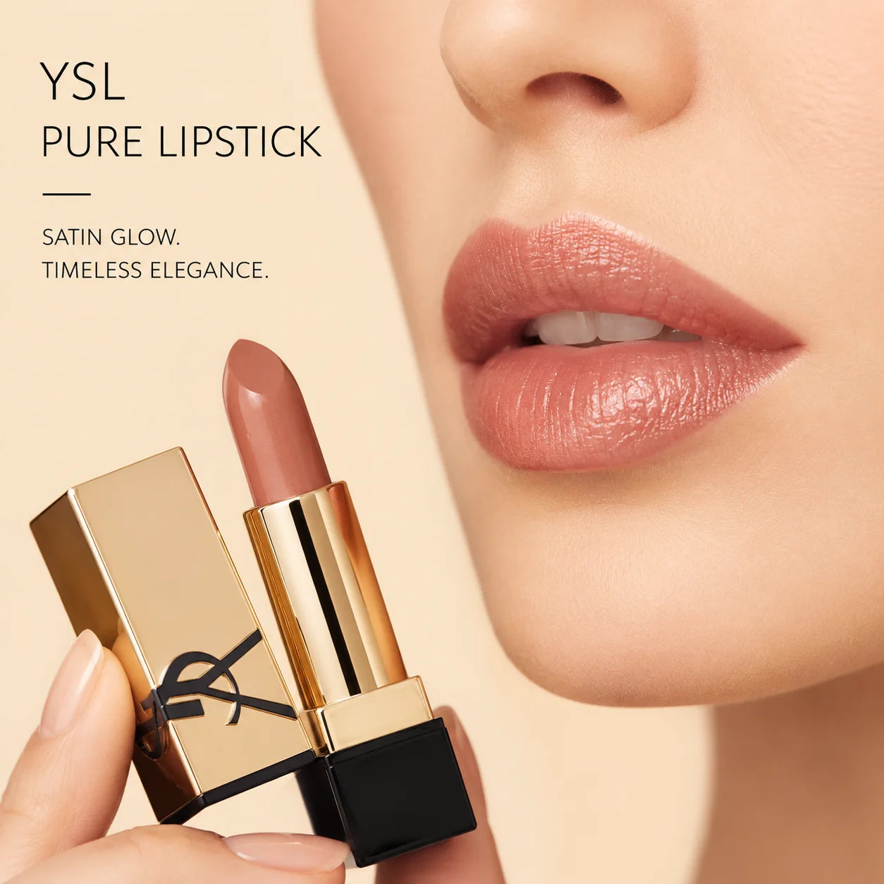 Rouge Pur Couture Satin Lipstick Mini 1.6g — Nu Muse