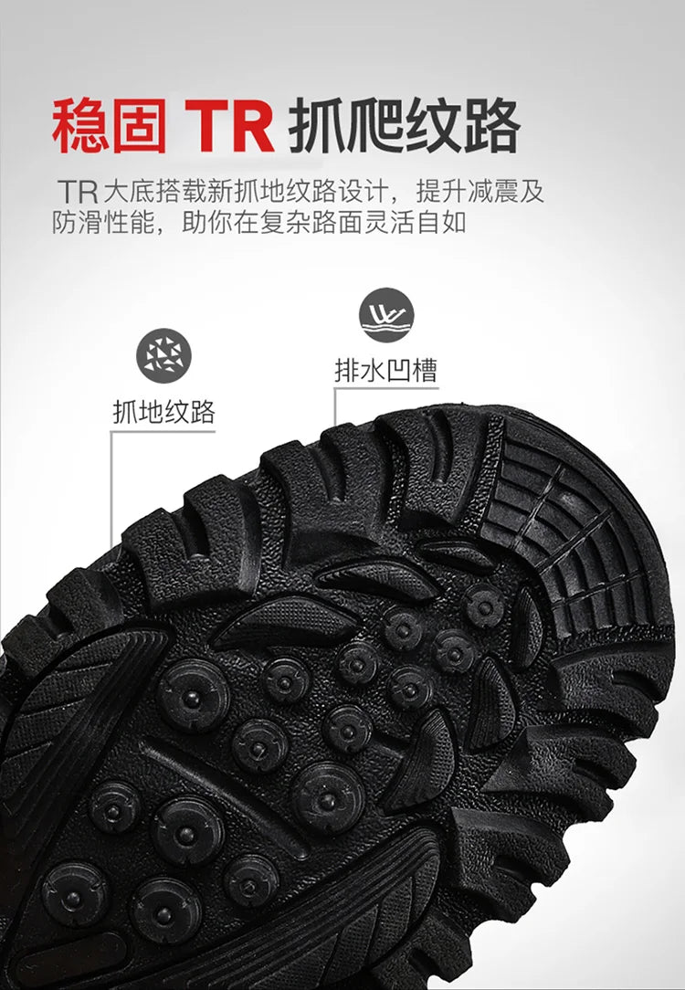 Men's Military Tactical Boots Army Boots Men Side Zipper Military Boots Men Anti-Slip Ankle Boots Work Safety Shoes Hiking Shoes by PETAL & GLOW