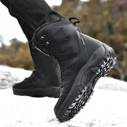 Men's Military Tactical Boots Army Boots Men Side Zipper Military Boots Men Anti-Slip Ankle Boots Work Safety Shoes Hiking Shoes by PETAL & GLOW