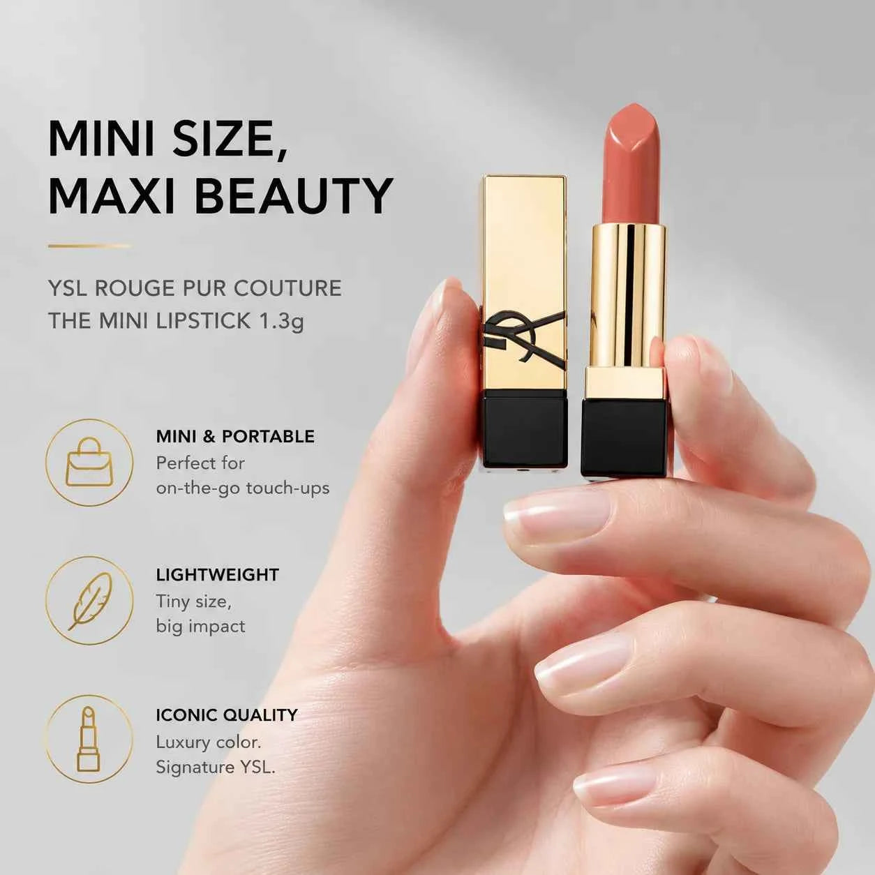 Rouge Pur Couture Satin Lipstick Mini 1.6g — Nu Muse