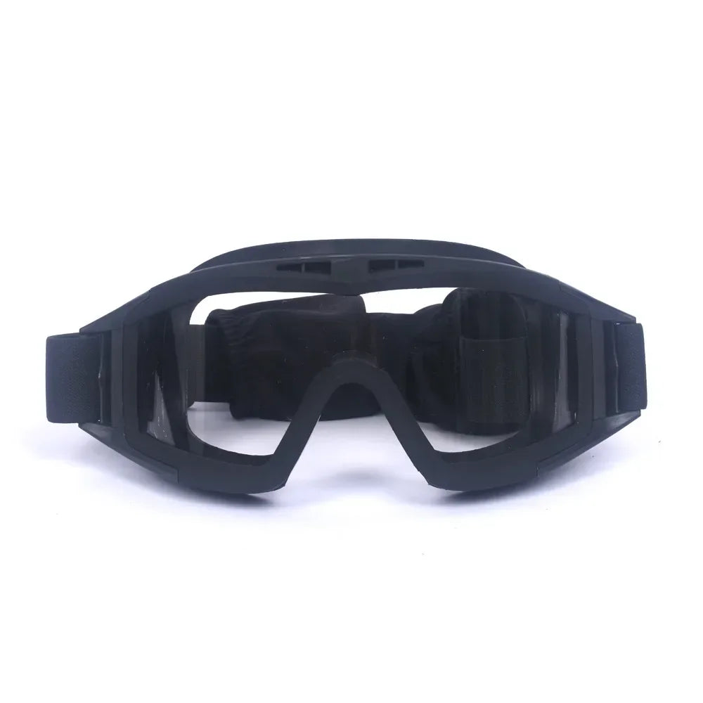 Tactical Goggles Mountaineering Shooting Sunglasses Windproof Sand Control Motocross CS Glasses 3 Lenses Replaceable Motorcycle by PETAL & GLOW