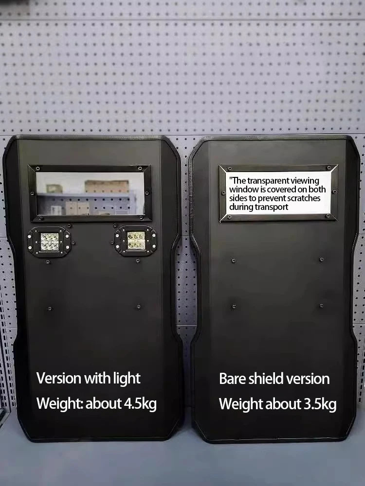High-strength ABS Impact-resistant Flash Shield Live CS Riot Shield Cos Shield Prop Equipment Can Be Customized by PETAL & GLOW