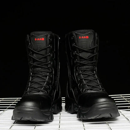 Men Male Masculine Botas Tacticas Hombre Militar Masculine SneakerMotorcycle Ankle Combat Boots Black Botas Militares Hombre by PETAL & GLOW