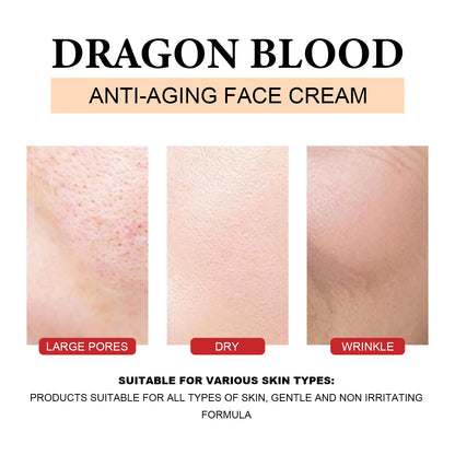 Dragon's Blood Hyaluronic Acid Cream Anti-Aging Face Moisturizer Pore Refining & Skin Repair Brightening Cream for Skin Care by PETAL & GLOW
