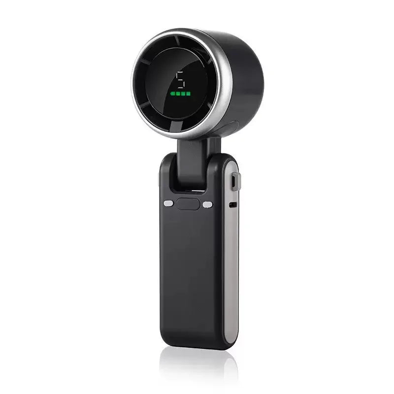 3-in-1 Handheld Neck Fan  Mini Turbo Fan 5-Speed High-speed Portable USB Rechargeable Fan for Outdoor Office