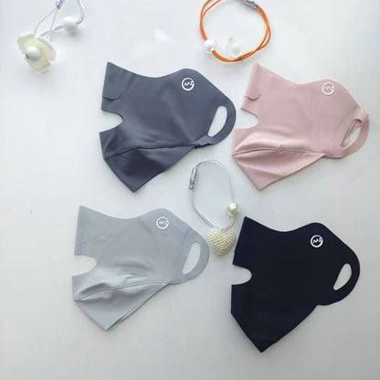 1PC New Breathable Ice Silk Mask Washable Dustproof Sunscreen Mask Anti-UV Riding Face Mask Protect The Corners of The Eyes