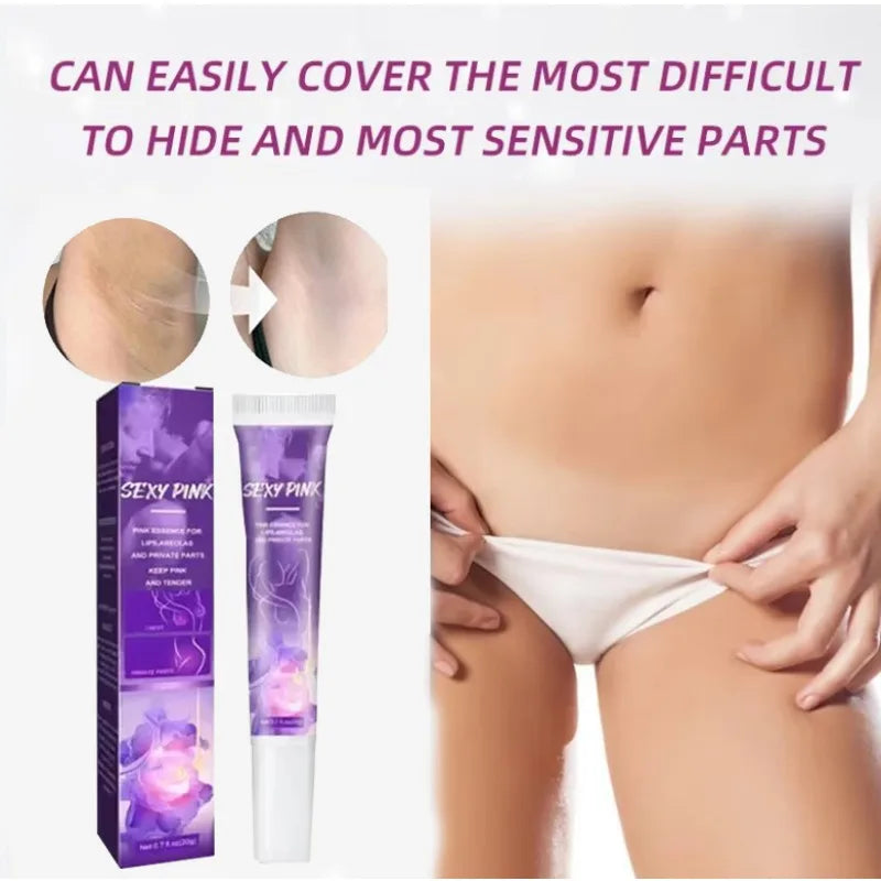 Whitening Cream Private Parts Underarm Bleaching Whiten Butt Knee Brighten Inner Thigh Intimate Parts Dark Remove Melanin by PETAL & GLOW