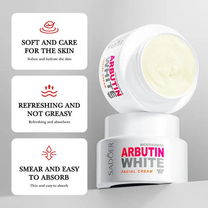 Face Care Nicotinamide Arbutin Whitening Cream Lightening Stain Whiten Cream Fade Dark Spot Face Cream Korean Skin Care Products by PETAL & GLOW